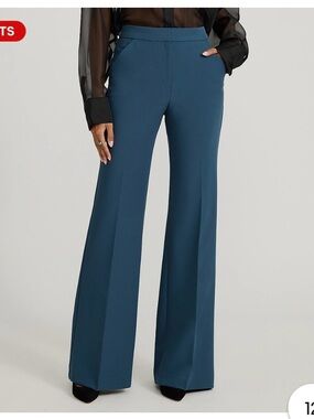 Express Editor Flare  Dress Pants in Teal
